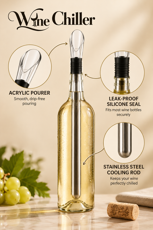 Wine Cooler Stainless Steel Pourer